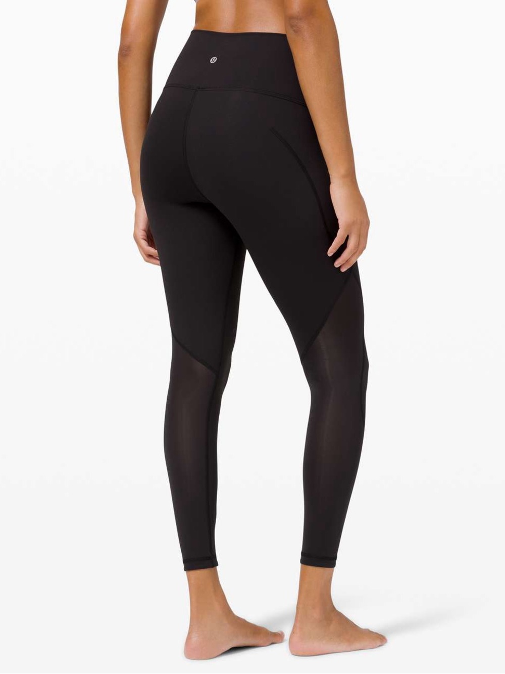 Lululemon Wunder Under High-Rise Tight 25" Chiffon Mesh Size 10